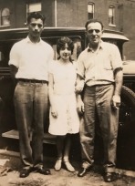 My mother and grandpa with cousin George Weinberg