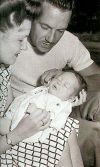 George and Janelle Dolenz with newborn Micky